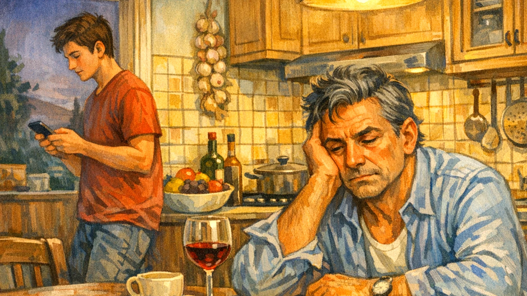 Genitori che faticano a mantenere un dialogo profondo e significativo con i figli giovani adulti a causa dei ritmi frenetici, orari di lavoro incompatibili e la sensazione costante di non avere mai abbastanza energie per conversazioni che vadano oltre la gestione pratica del quotidiano"