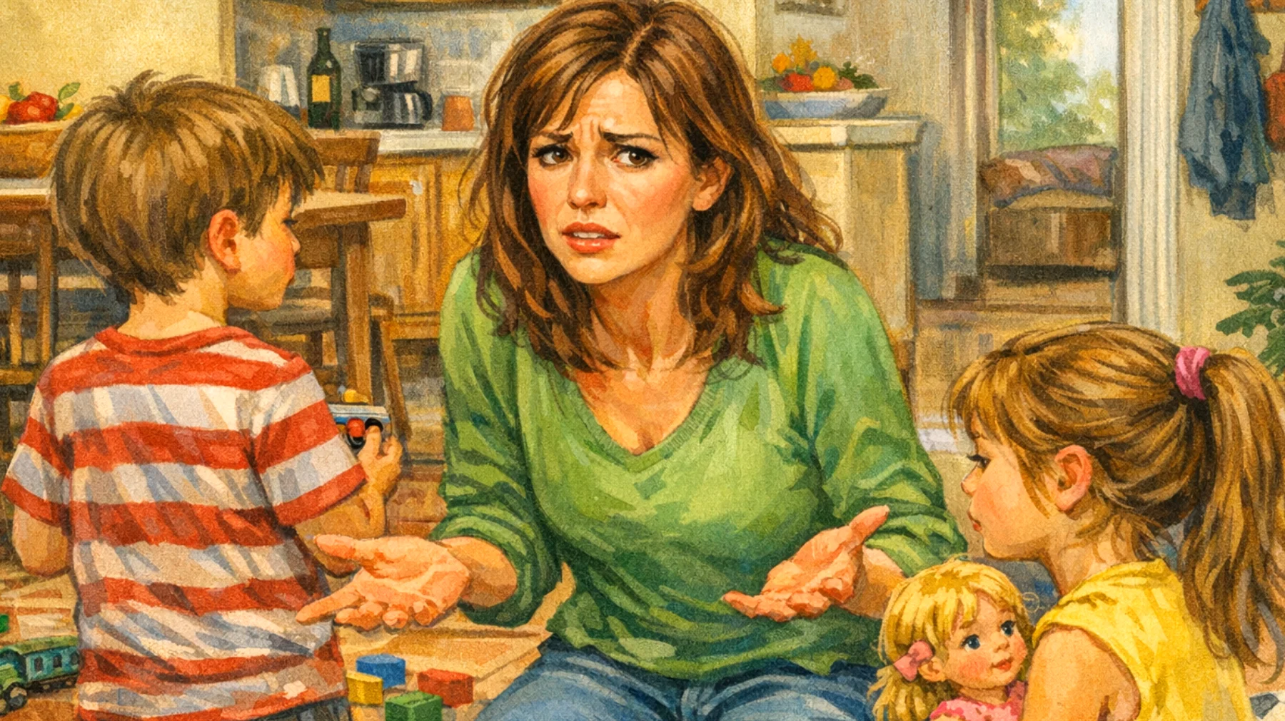 Mamma di bambini piccoli che fatica a stabilire un dialogo aperto e comprensibile con i figli, spesso non riuscendo a farsi ascoltare o a capire i loro bisogni reali"