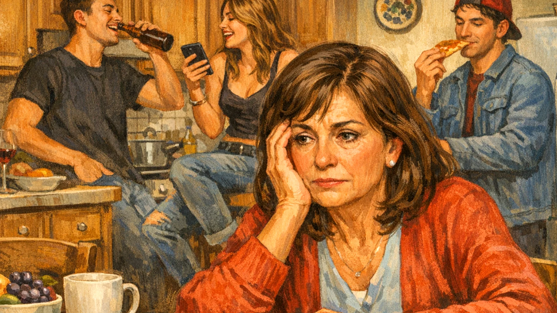 Una mamma fatica a stabilire regole chiare con i suoi figli giovani adulti (20-30 anni) perché teme di danneggiare il rapporto affettivo, finendo per accettare comportamenti poco rispettosi (orari non concordati, mancanza di contributo economico o domestico, pretese eccessive) e sentendosi sfruttata ma incapace di porre limiti sani"