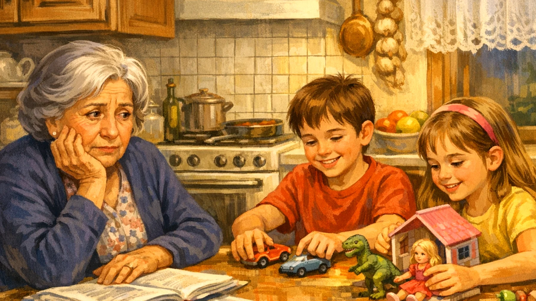 La nonna si preoccupa perché i nipoti bambini mostrano scarso interesse per lo studio e poca motivazione scolastica, e vorrebbe aiutarli ma non sa come stimolarli senza sostituirsi ai genitori o creare tensioni familiari."