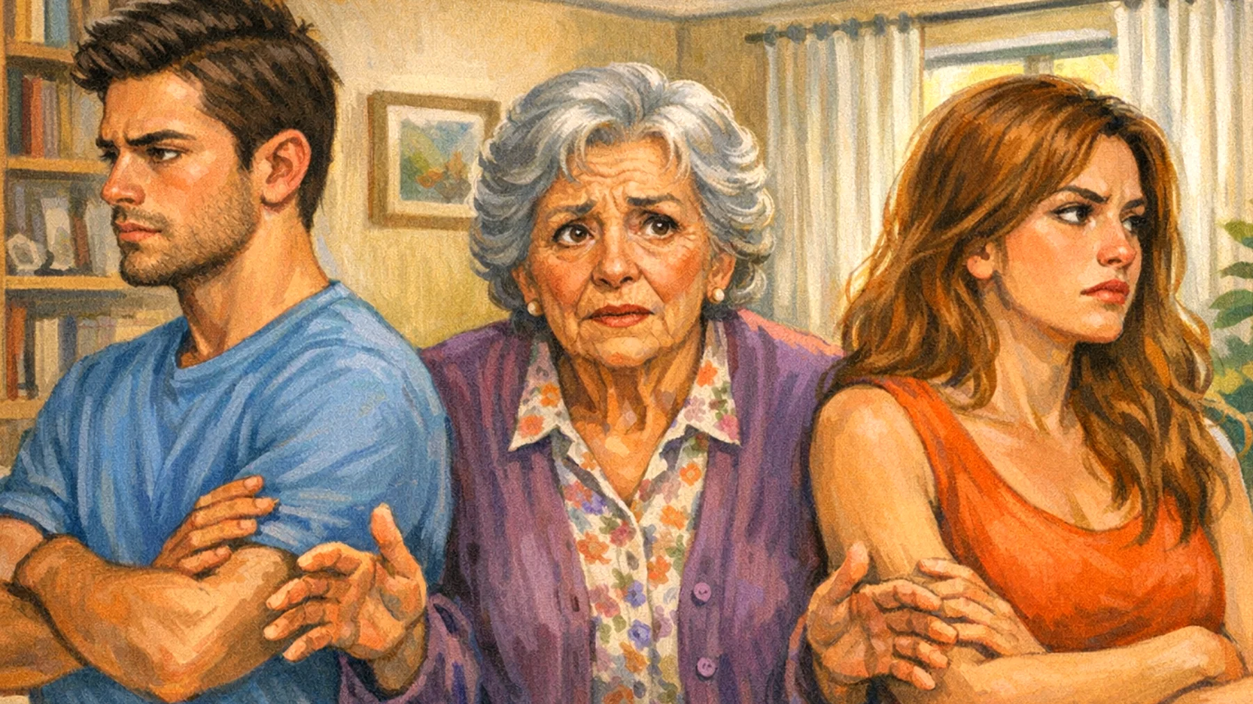 Nonna che fatica a lasciare autonomia ai nipoti giovani adulti, continuando a trattarli come bambini e interferendo nelle loro scelte di vita (lavoro, relazioni, casa), creando tensioni e ostacolando la loro crescita personale"