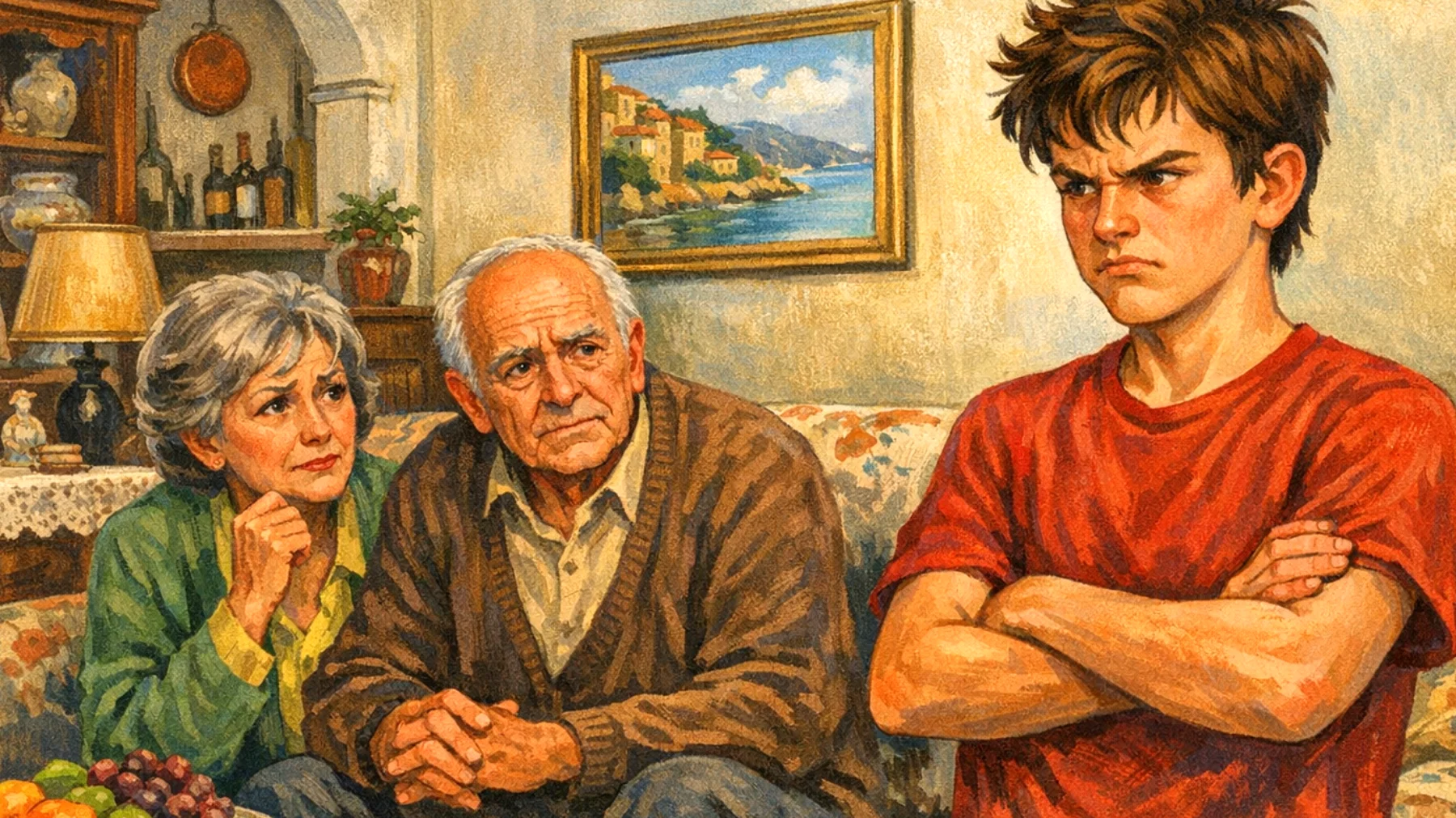 I nonni faticano a gestire le reazioni esplosive dei nipoti adolescenti quando vengono loro posti limiti o quando le cose non vanno come desiderano, sentendosi impotenti di fronte a comportamenti di chiusura, rifiuto o scatti d'ira sproporzionati rispetto alla situazione"