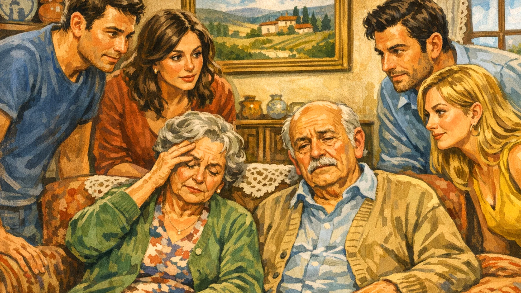 I nonni si sentono stanchi e hanno poco tempo per seguire adeguatamente i nipoti giovani adulti che continuano a chiedere supporto emotivo ed economico, creando tensioni sul confine tra aiuto familiare e necessità di preservare le proprie energie in questa fase della vita"