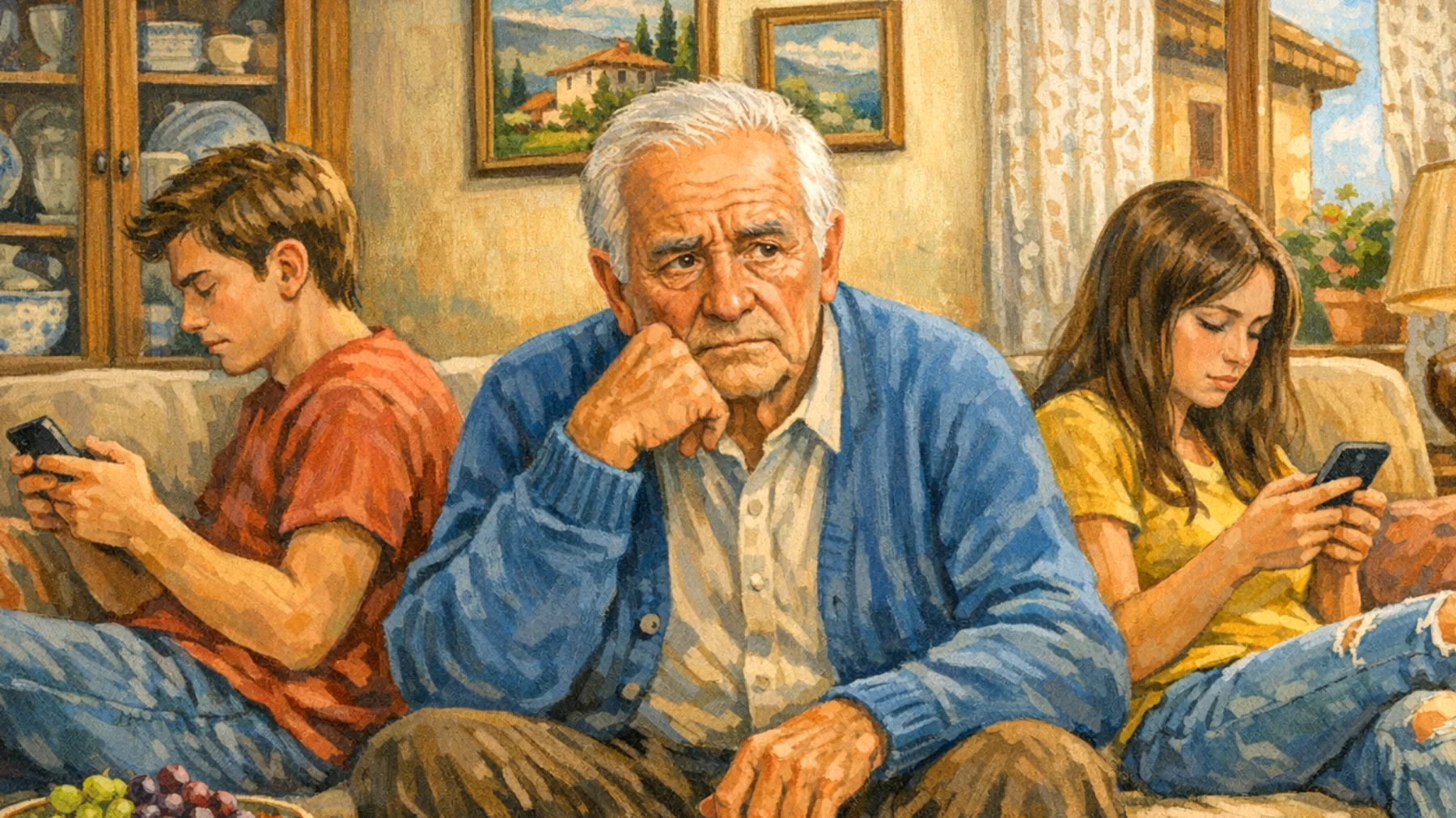 Il nonno fatica a gestire il rapporto con i nipoti adolescenti che stanno attraversando importanti cambiamenti (fisici, emotivi, scolastici o familiari) e non sa come supportarli adeguatamente in questa fase di transizione"